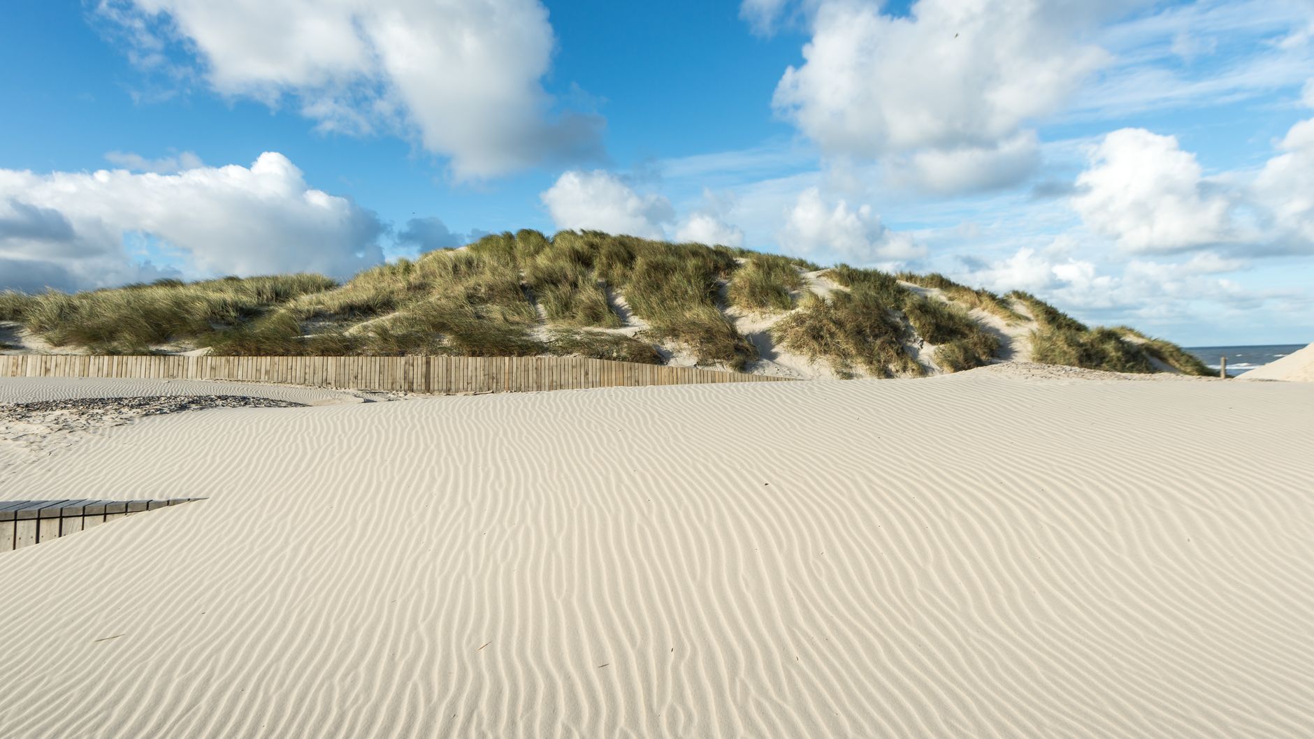 serene sandy dunes at henne kirkeby denmark